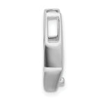 14k White Gold Holds 6.5mm Stone Slide Mounting (No Stone Included) Fits up to 2mm Regular/5mm Fancy or Reversible Omega