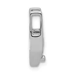 14k White Gold Holds 5.75mm Stone Slide Mounting (No Stone Included) Fits up to 2mm Regular/5mm Fancy or Reversible Omega