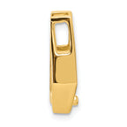 14k Holds 6.5mm Stone Slide Mounting (No Stone Included) Fits up to 2mm Regular/5mm Fancy or Reversible Omega