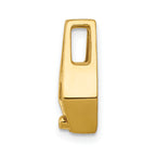 14k Holds 5.75mm Stone Slide Mounting (No Stone Included) Fits up to 2mm Regular/5mm Fancy or Reversible Omega