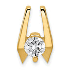 14k Holds 5.75mm Stone Slide Mounting (No Stone Included) Fits up to 2mm Regular/5mm Fancy or Reversible Omega