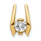 14k Complete A 4.75mm Diamond Slide Fits up to 3mm Fancy or Reversible Omega Only