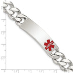 Women's Sterling Silver Curb Medical ID Bracelet 14mm