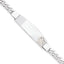 Sterling Silver Rhodium-Plated Curb Medical ID Bracelet 6mm