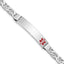 Women's Sterling Silver Rhodium-Plated Anchor Medical ID Bracelet 7mm