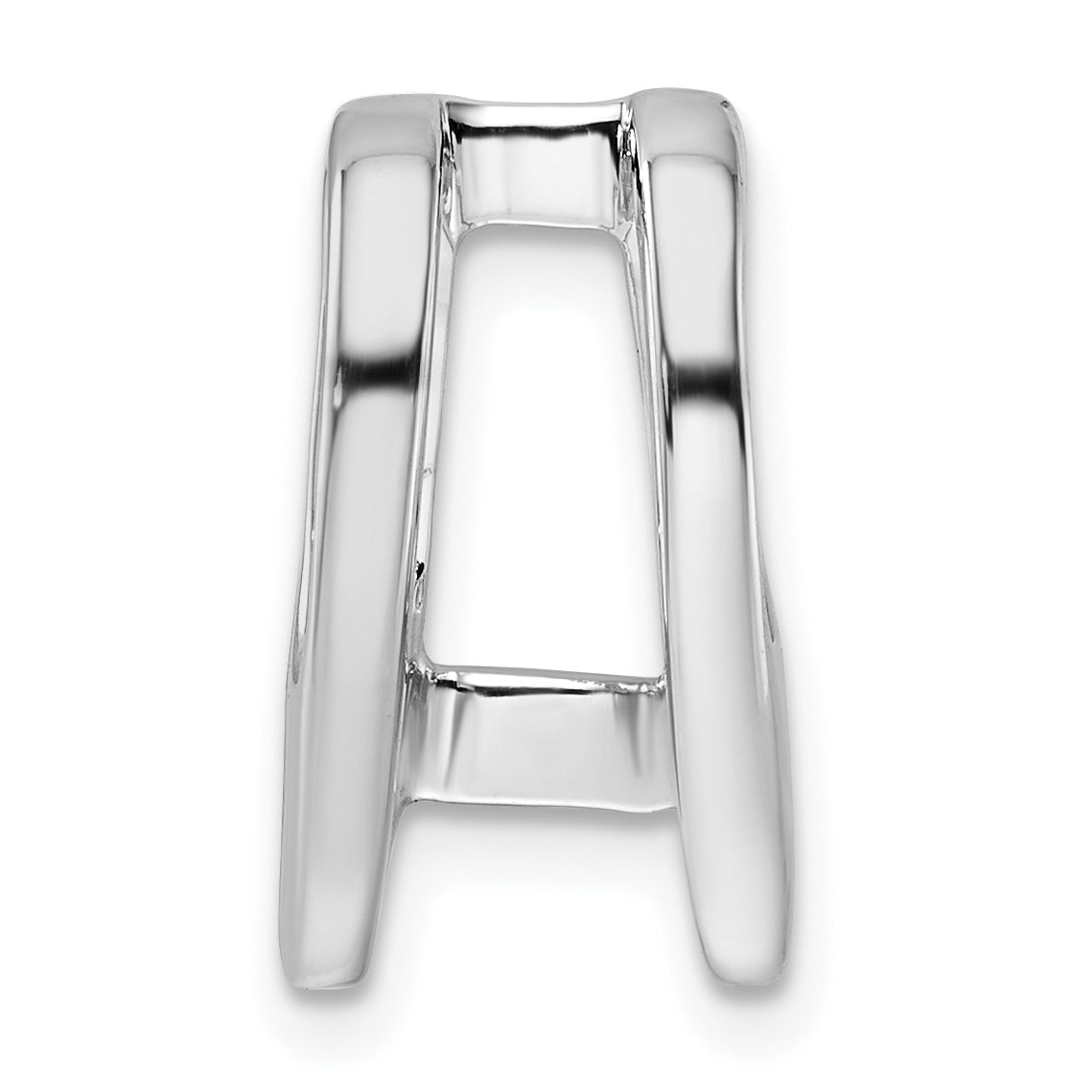 14k White Gold Holds 5.25mm Stone Slide Mounting (No Stone Included) Fits up to 6mm Regular/8mm Fancy or Reversible Omega Main image