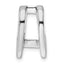 14k White Gold Holds 5.25mm Stone Slide Mounting (No Stone Included) Fits up to 6mm Regular/8mm Fancy or Reversible Omega