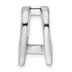 14k White Gold Holds 5.25mm Stone Slide Mounting (No Stone Included) Fits up to 6mm Regular/8mm Fancy or Reversible Omega