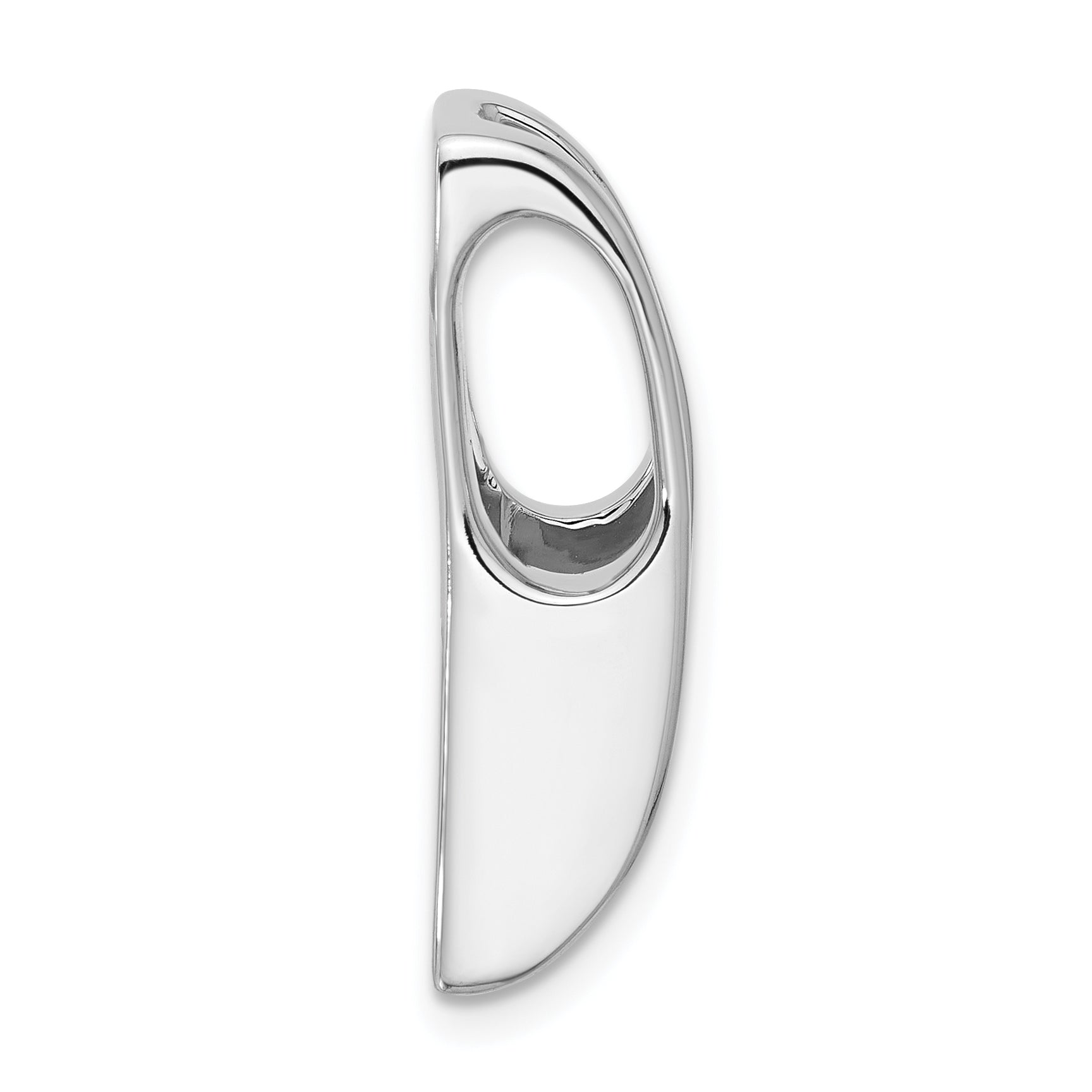14k White Gold Holds 6.8mm Stone Slide Mounting (No Stone Included) Fits up to 6mm Regular/8mm Fancy or Reversible Omega Secondary image