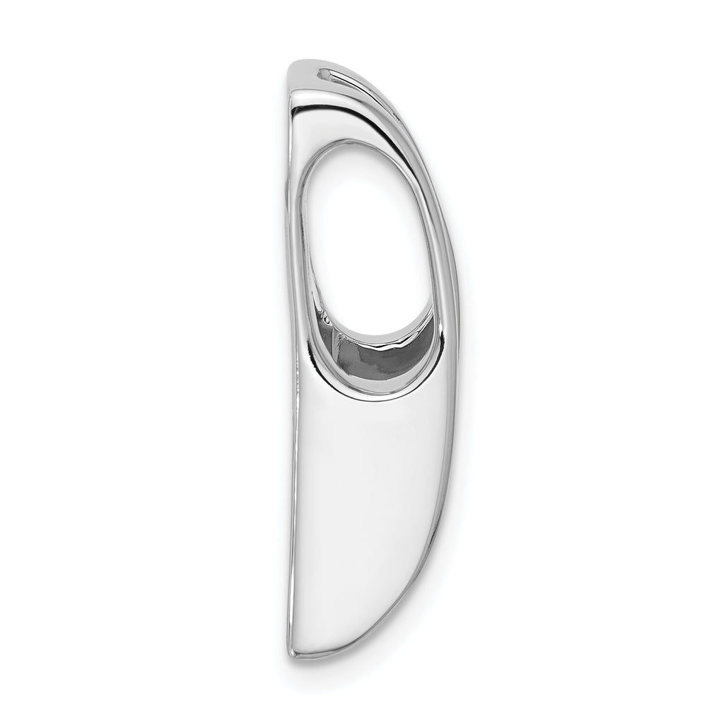 14k White Gold Holds 6.8mm Stone Slide Mounting (No Stone Included) Fits up to 6mm Regular/8mm Fancy or Reversible Omega