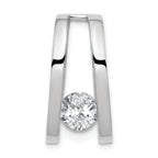 14k White Gold Holds 6.8mm Stone Slide Mounting (No Stone Included) Fits up to 6mm Regular/8mm Fancy or Reversible Omega