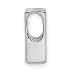 14k White Gold Holds 4.1mm Stone Slide Mounting (No Stone Included) Fits up to 4mm Regular/6mm Fancy or Reversible Omega