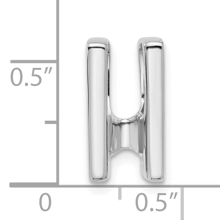 14k White Gold Holds 4.1mm Stone Slide Mounting (No Stone Included) Fits up to 4mm Regular/6mm Fancy or Reversible Omega