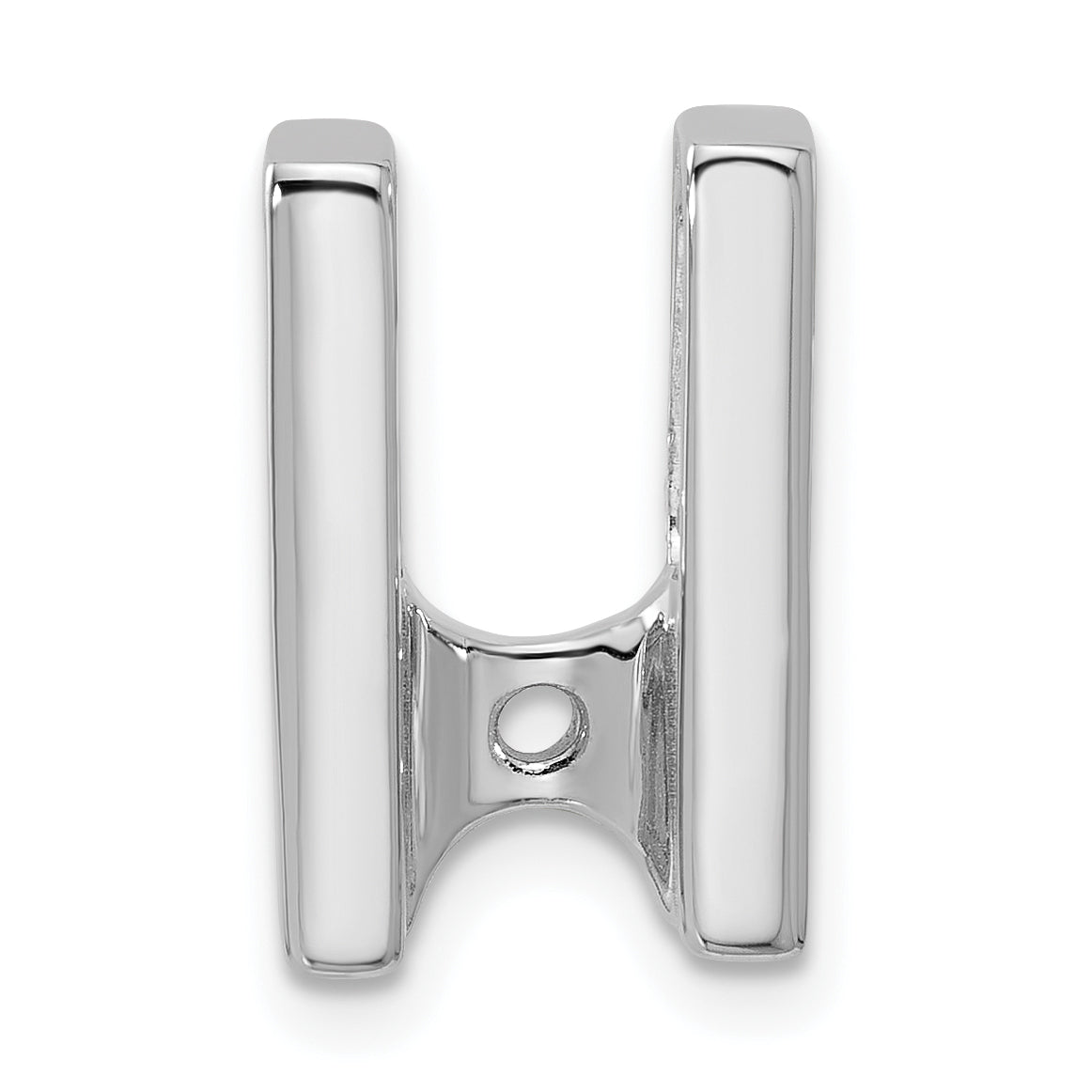 14k White Gold Holds 5.25mm Stone Slide Mounting (No Stone Included) Fits up to 6mm Regular/Fancy/Reversible Omega Main image