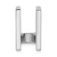 14k White Gold Holds 7.5mm Stone Slide Mounting (No Stone Included) Fits up to 8mm Regular/10mm Fancy or Reversible Omega