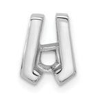 14k White Gold Holds 3.75mm Stone Slide Mounting (No Stone Included) Fits up to 2mm Regular/3mm Fancy or Reversible Omega