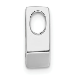 14k White Gold Holds 4.5mm Stone Slide Mounting (No Stone Included) Fits up to 2mm Regular/3mm Fancy or Reversible Omega