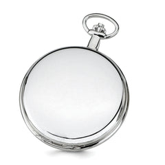 Charles Hubert Chrome-finish White Skeleton Dial Pocket Watch