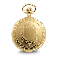 Charles Hubert Gold-finish Off-White Dial with Date Pocket Watch
