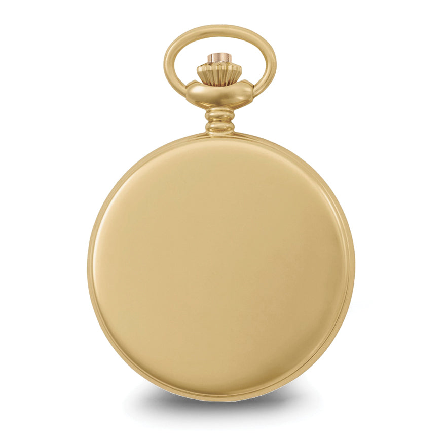 Charles Hubert Gold-finish Off-White Dial with Date Pocket Watch