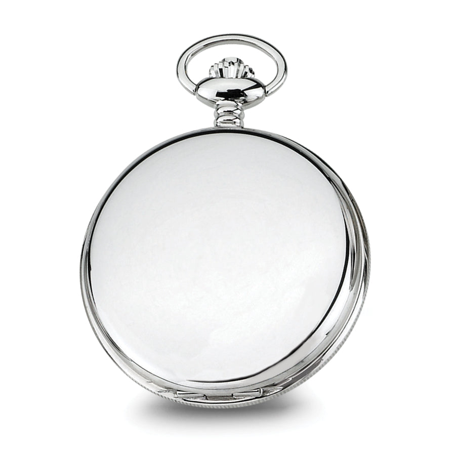 Charles Hubert Chrome-finish White Dial Pocket Watch