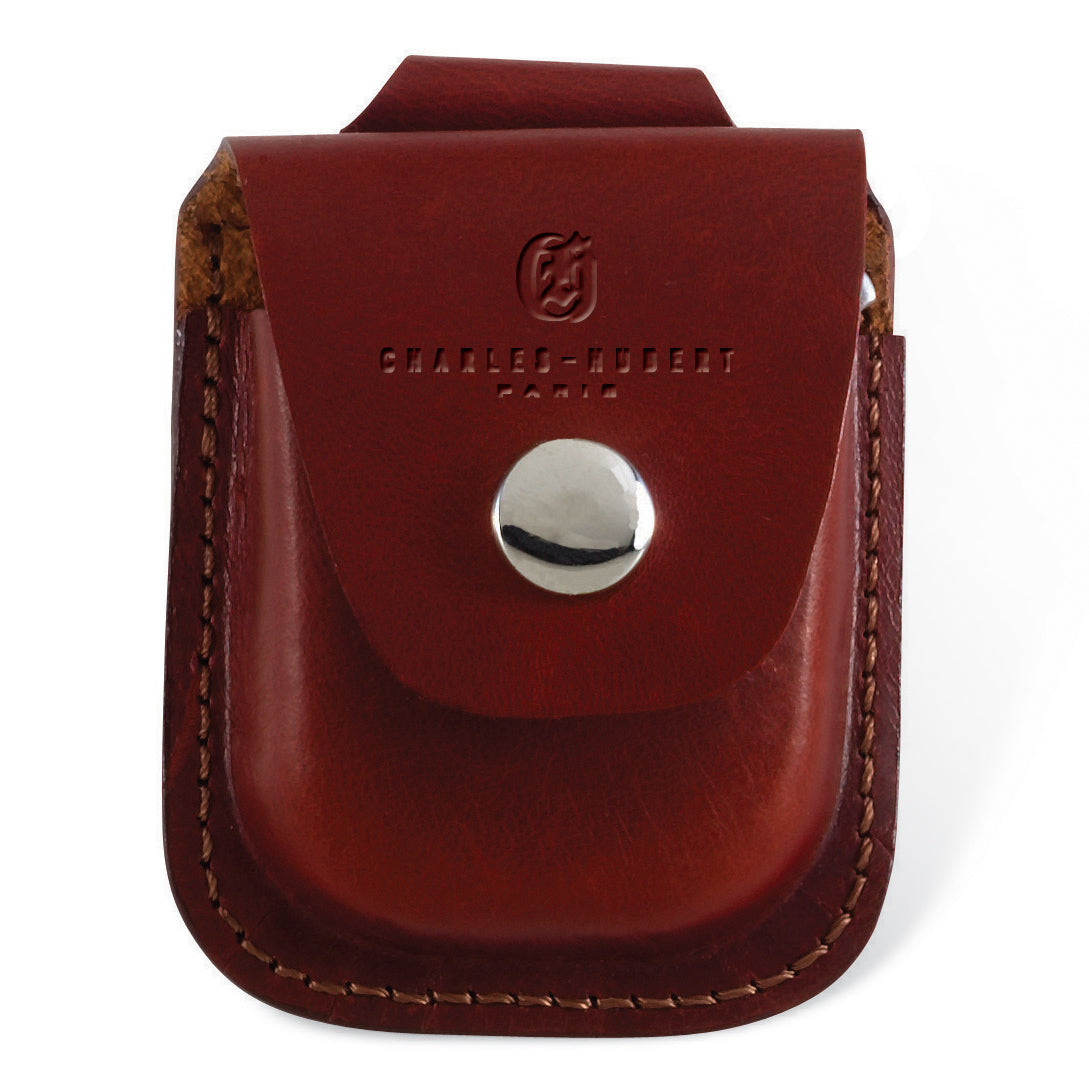 Charles Hubert Brown Leather Holder For Up To 42mm Pocket Watch