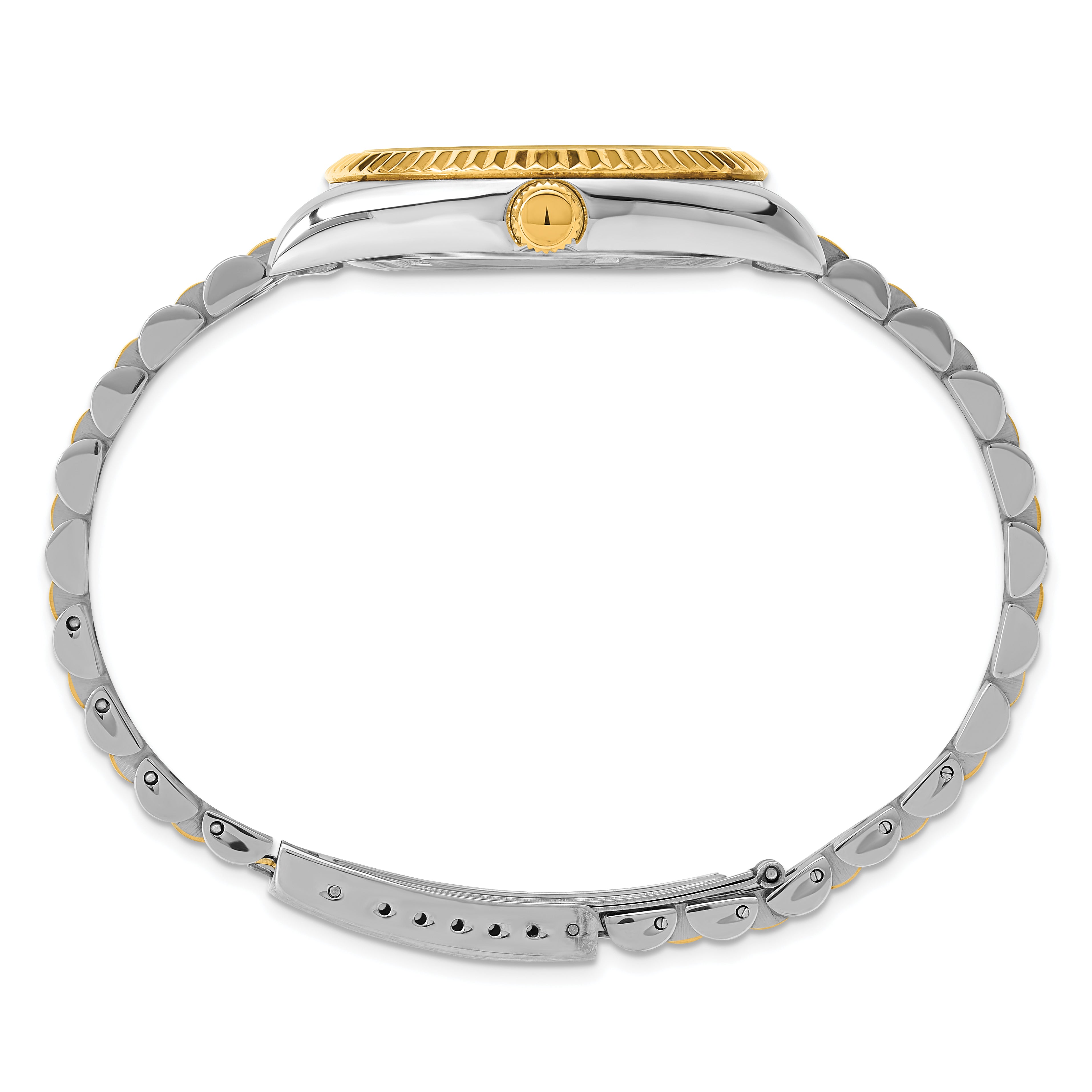 Mens Mountroyal Two-tone IP-plated White Dial Watch