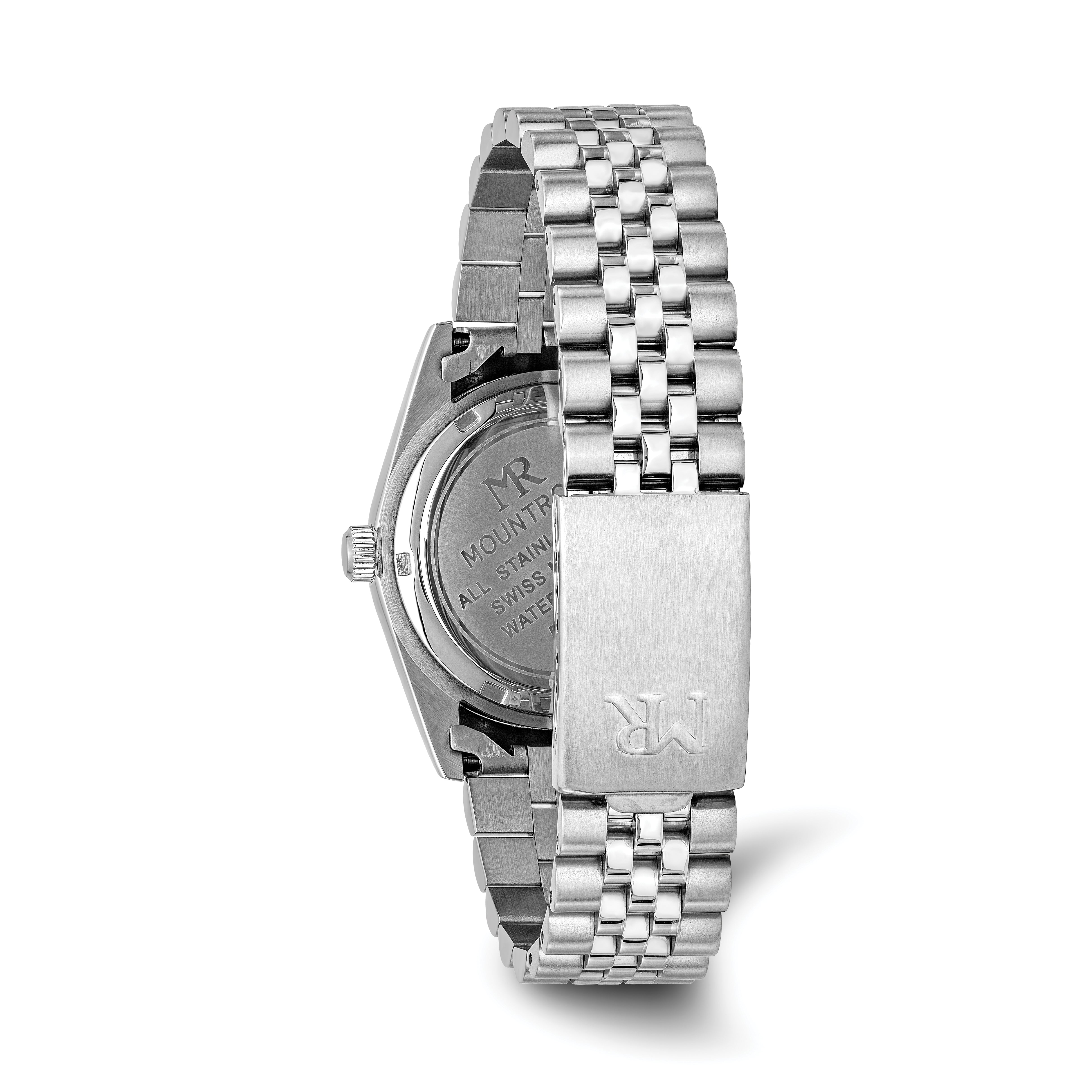 Mens Mountroyal Stainless Steel Black Dial Watch