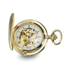 Charles Hubert Satin Gold-finish White Dial Pocket Watch