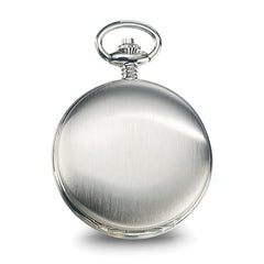 Charles Hubert Chrome-finish White Skeleton Dial Pocket Watch