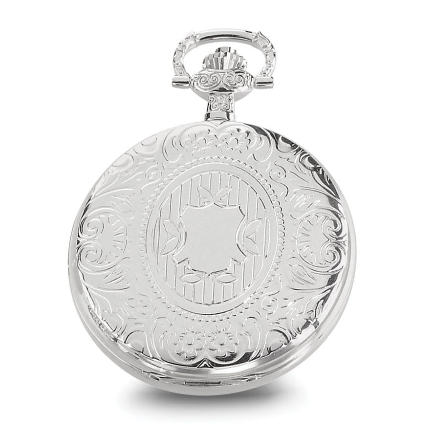 Charles Hubert Chrome-finish White Dial Pocket Watch
