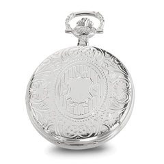 Charles Hubert Chrome-finish White Dial Pocket Watch