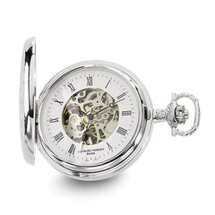 Charles Hubert Chrome-finish White Dial Pocket Watch