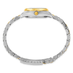 Ladies Mountroyal Two-tone IP-plated Black Dial Watch