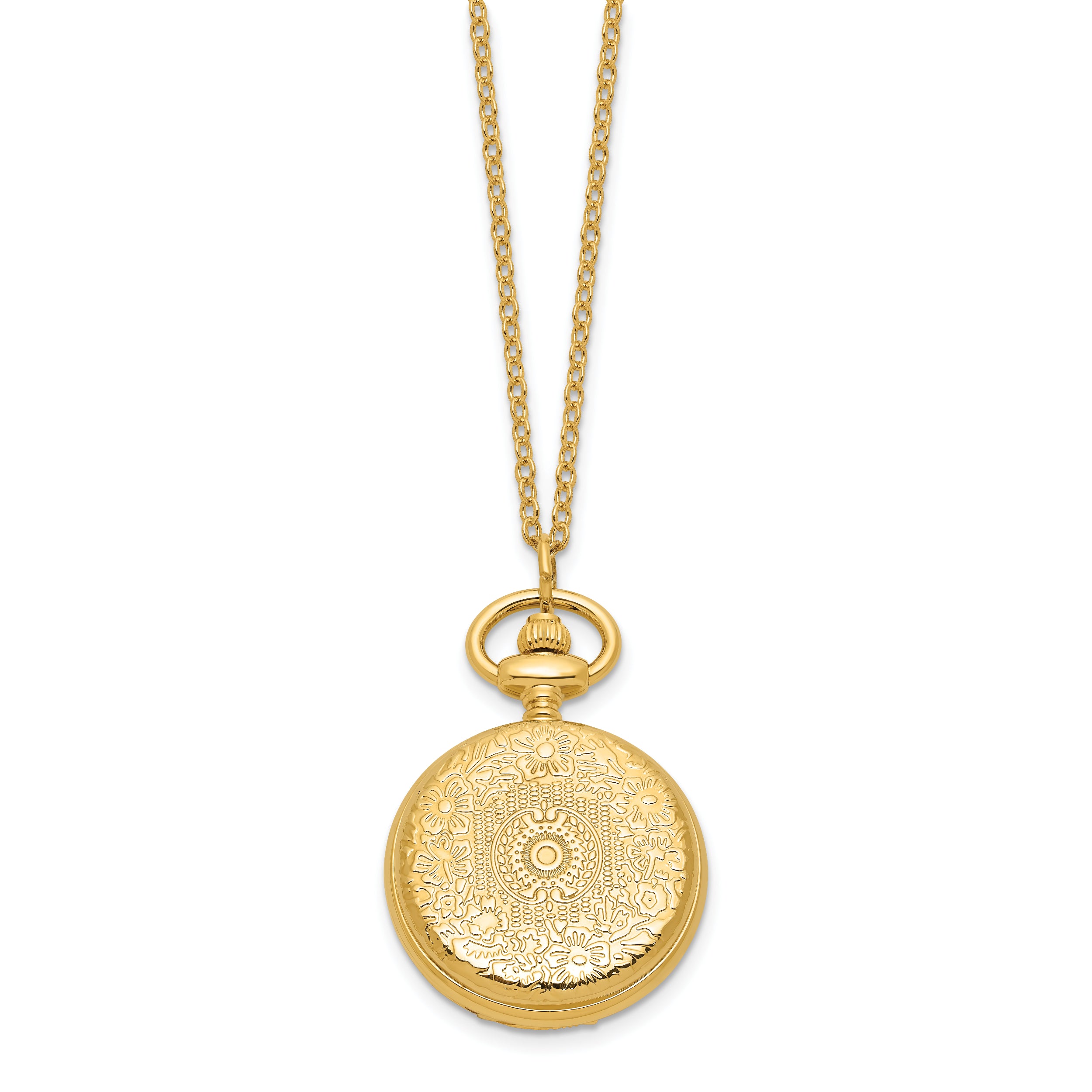 Ladies Charles Hubert Gold-finish Brass Pendant Watch