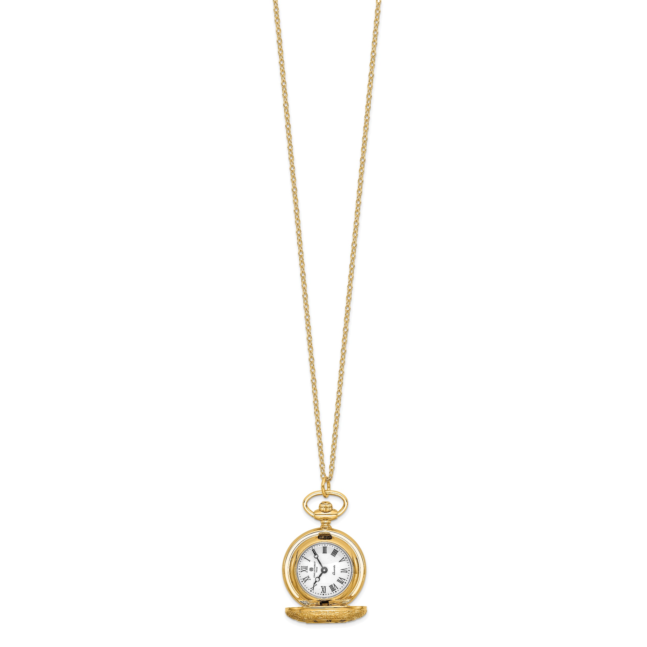 Ladies Charles Hubert Gold-finish Brass Pendant Watch