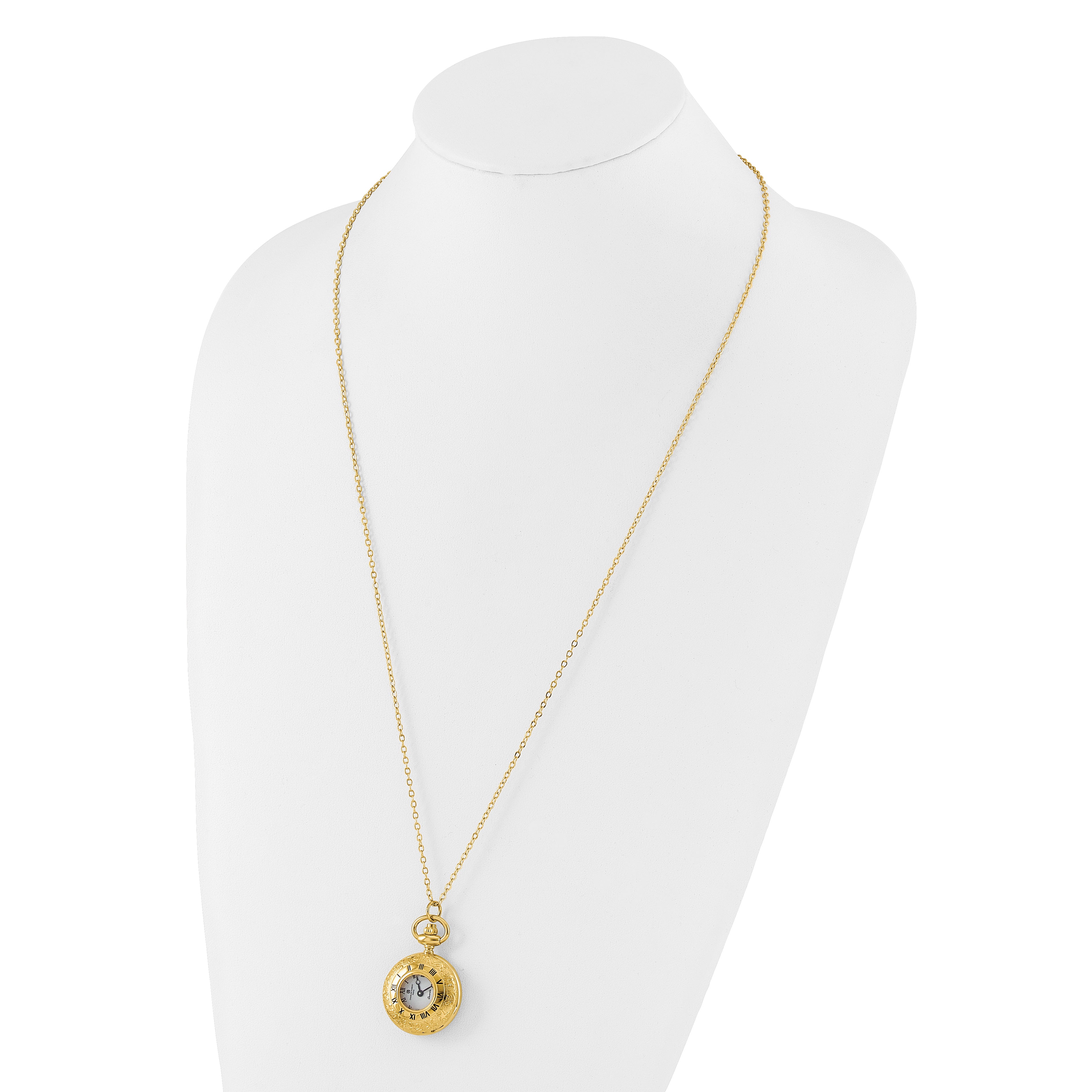 Ladies Charles Hubert Gold-finish Brass Pendant Watch