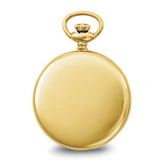 Charles Hubert IP-plated Stainless Open Face Pocket Watch