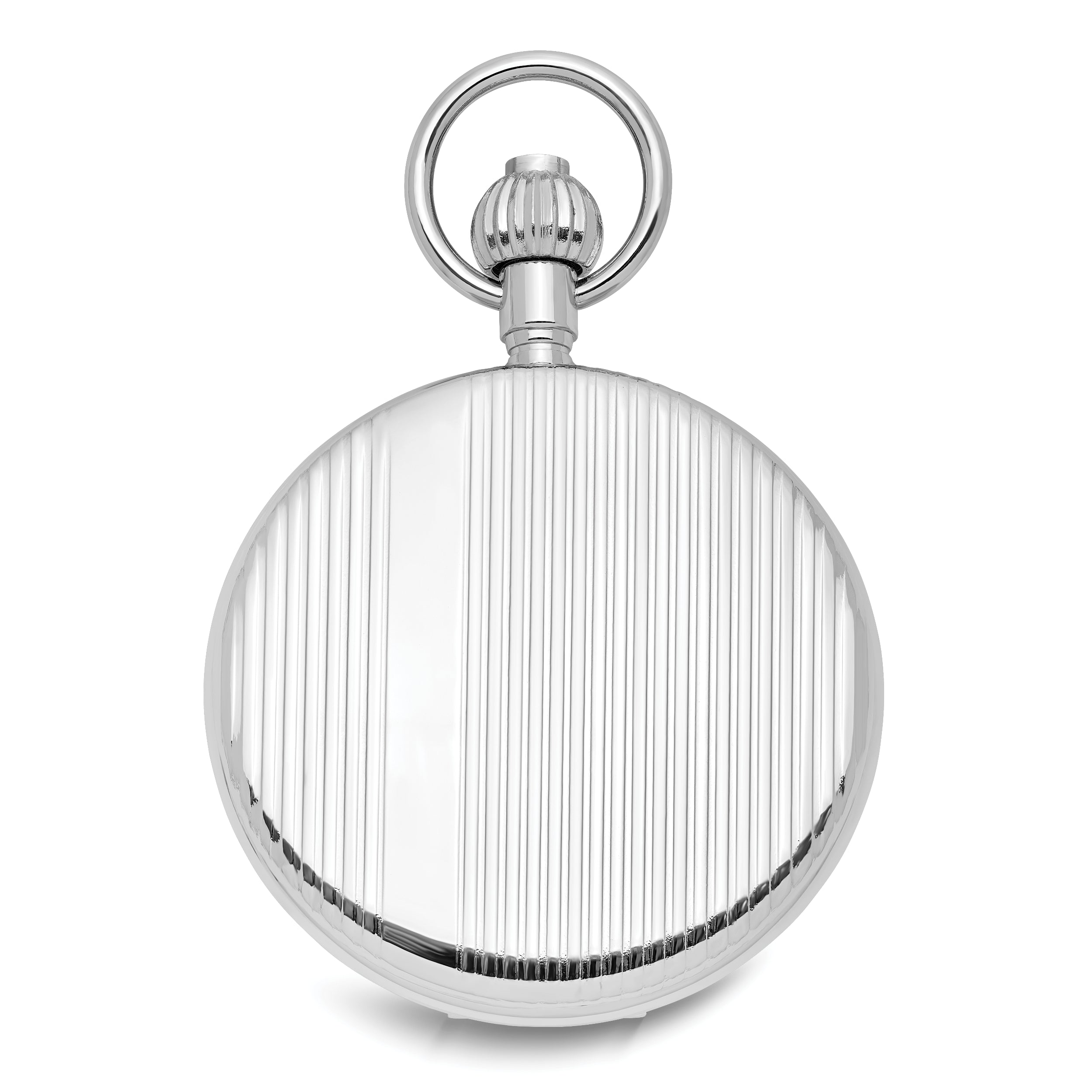 Charles Hubert Chrome-finish Brass Striped Pocket Watch