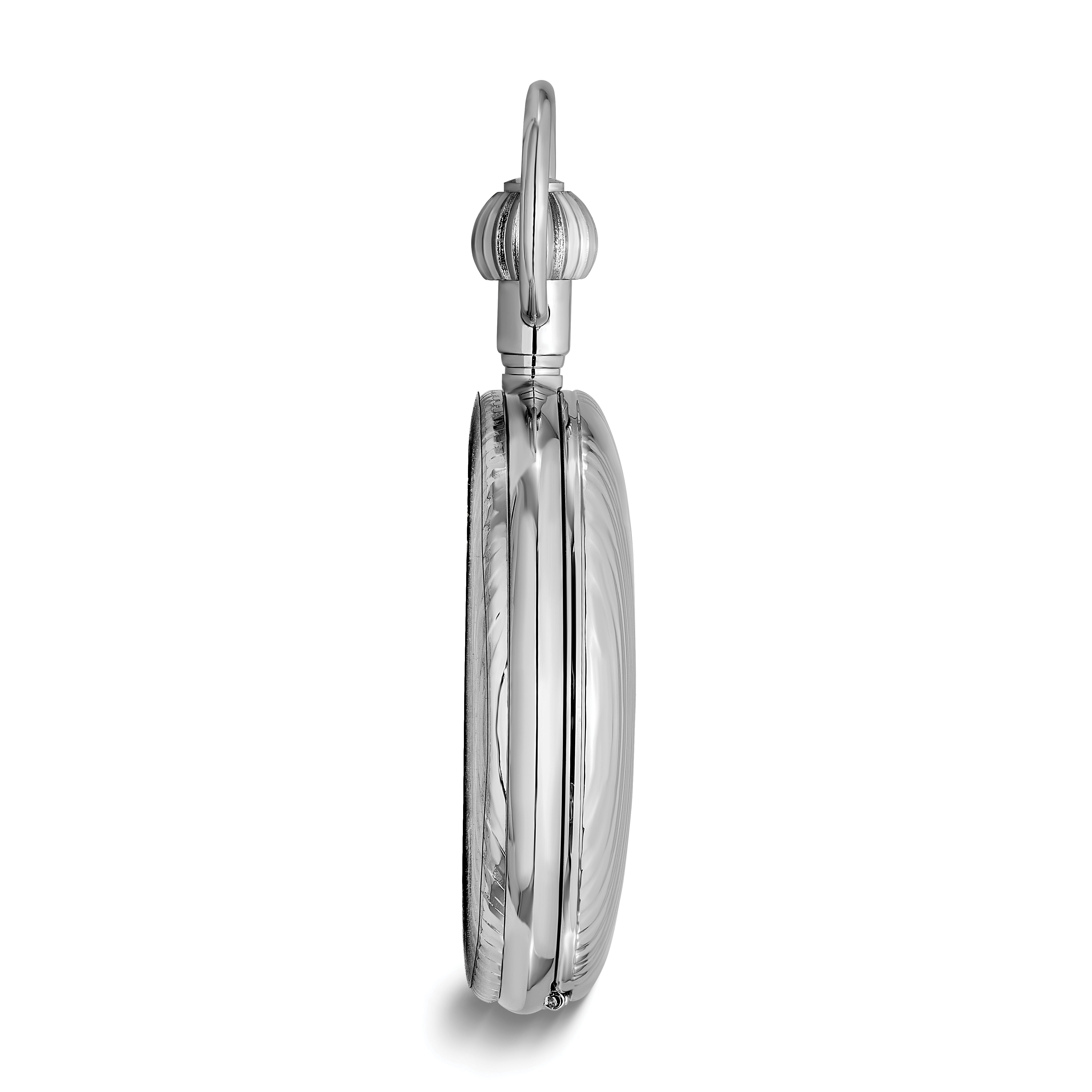 Charles Hubert Chrome-finish Brass Striped Pocket Watch