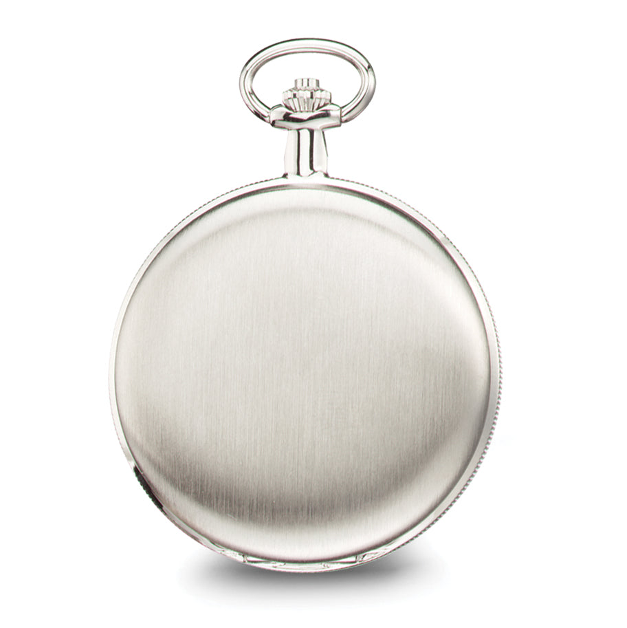 Charles Hubert Satin Chrome-finish Brass Pocket Watch