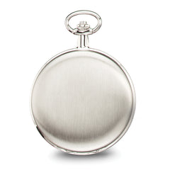 Charles Hubert Satin Chrome-finish Brass Pocket Watch
