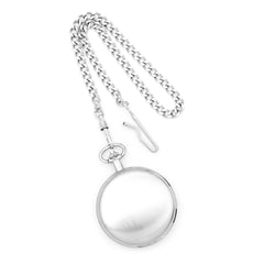 Charles Hubert Satin Chrome-finish Brass Pocket Watch