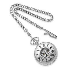 Charles Hubert Polished Brass Window Cover Pocket Watch