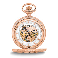 Charles Hubert Rose Gold-finish Brass Window Cover Pocket Watch