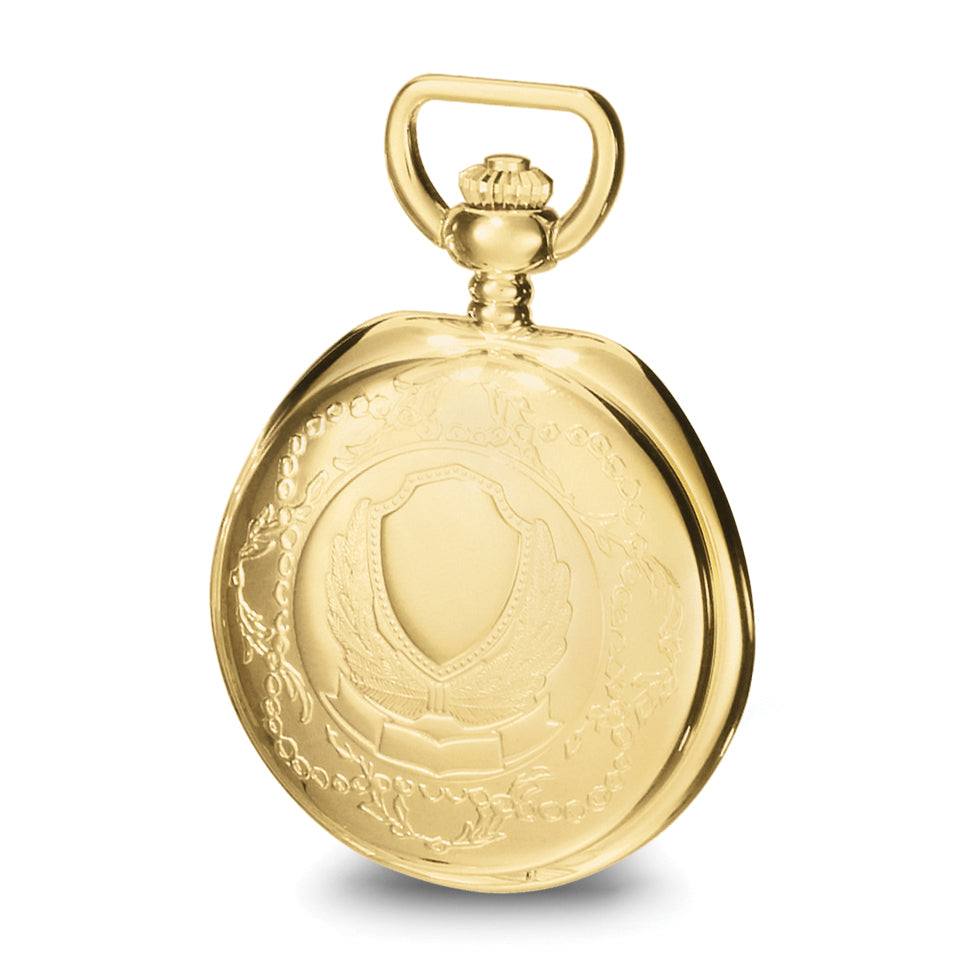 Charles Hubert Gold-finish Brass w/Shield Pocket Watch