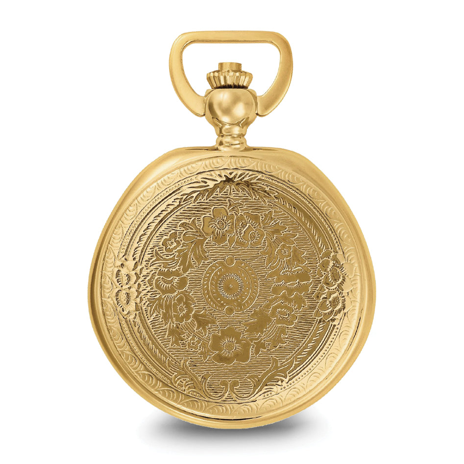 Charles Hubert Gold-finish Brass w/Shield Pocket Watch