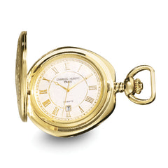 Charles Hubert Gold-finish Brass w/Shield Pocket Watch