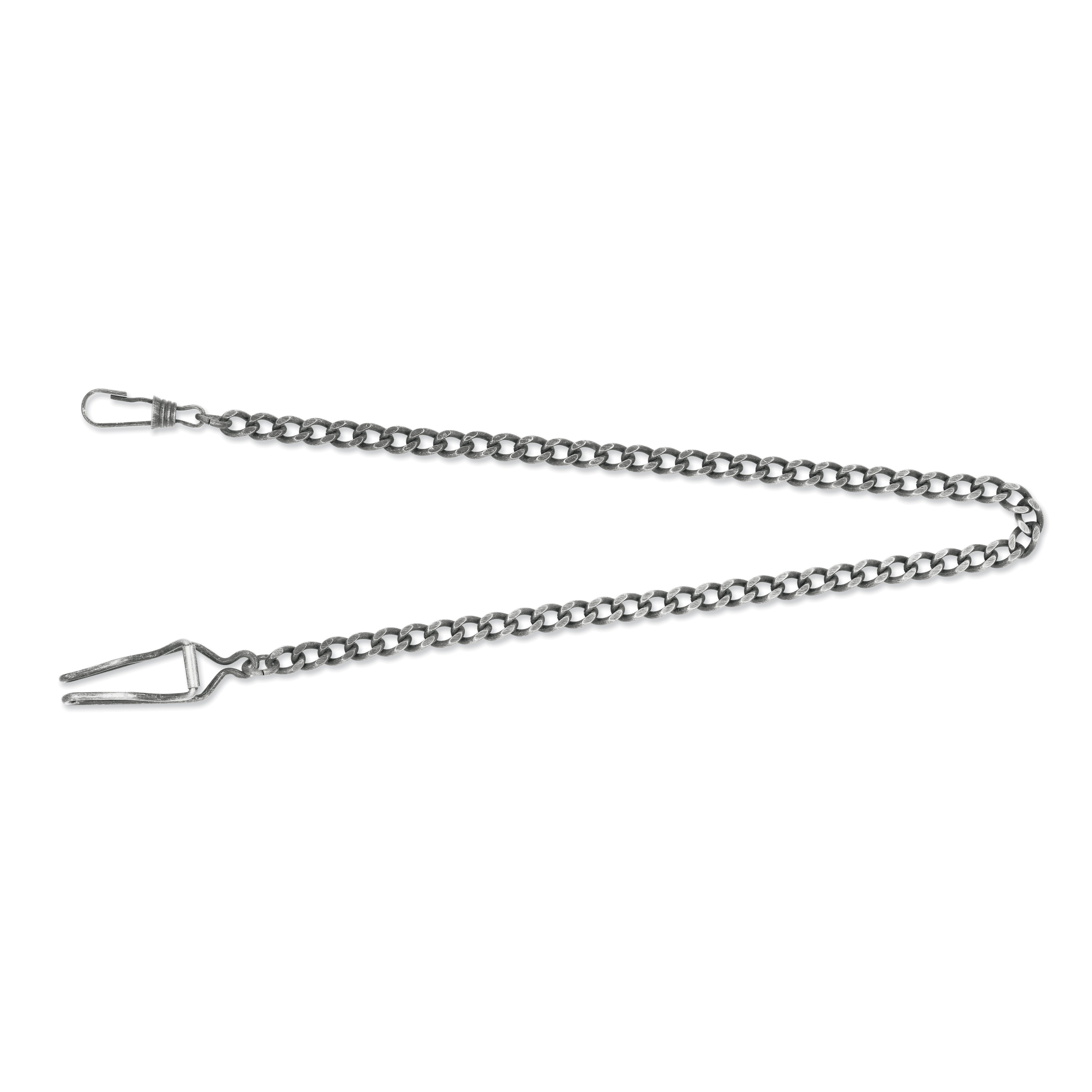 Charles Hubert Antique Chrome-finish Brass 14.5in Pocket Watch Chain