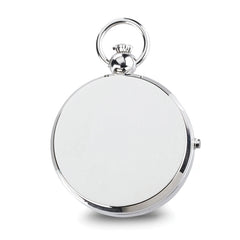 Charles Hubert Chrome-finish Brass Photo Insert Pocket Watch